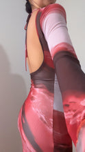 Cargar imagen en el visor de la galería, Vestido Mesh Almendra
